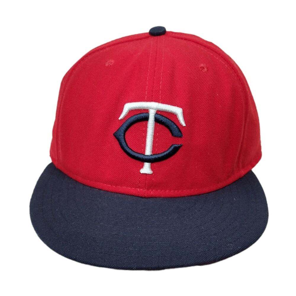 New Era Retro Minnesota Twins Fitted Hat size 7 1/4 MLB Baseball Cap